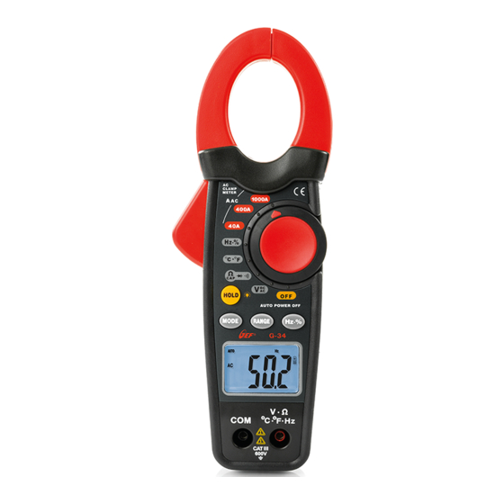 HT Instruments G34 Manual De Instrucciones