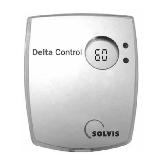 Solvis DeltaControl Manuales