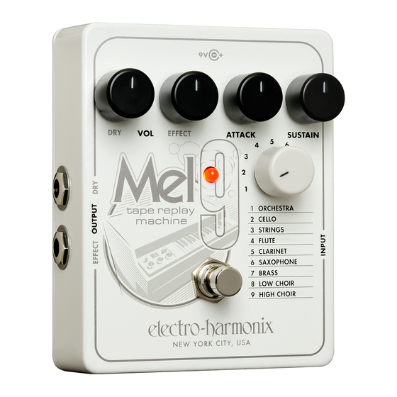 Electro-Harmonix MEL9 Manual Del Usuario