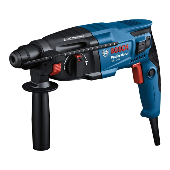 Bosch GBH 2-21 Professional Manuales