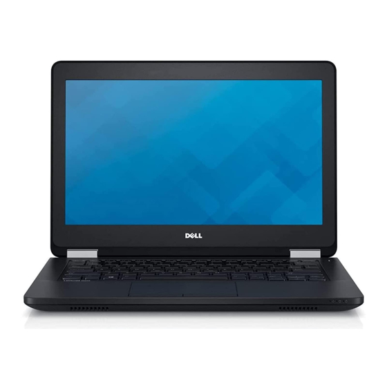 Dell Latitude E5270 Manual Del Propietário