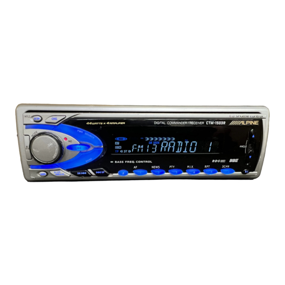 Alpine CTM-1503R Manual De Operación