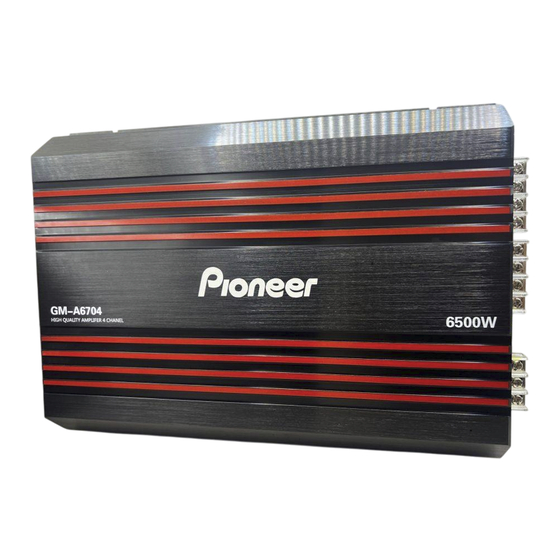 Pioneer GM-A6704 Manual De Instrucciones