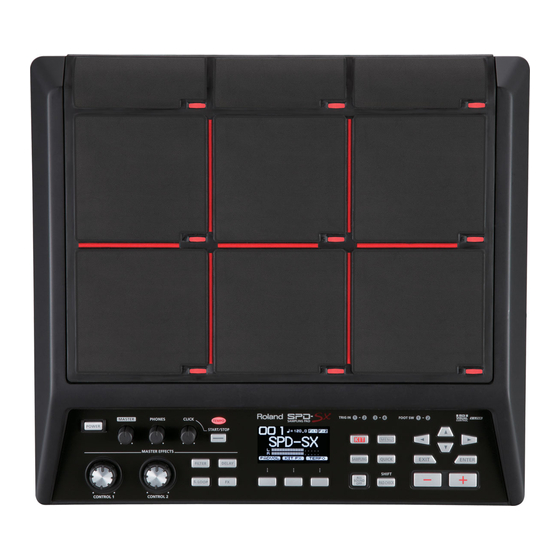 Roland SPD-SX Manuales