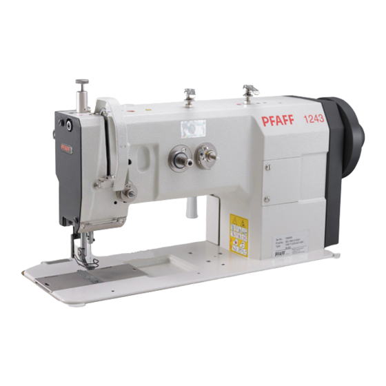 Pfaff Industrial 1243-712/02 Manual De Instrucciones