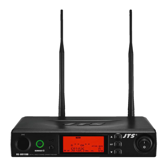 Monacor JTS RU-8011DB/5 Manual De Instrucciones