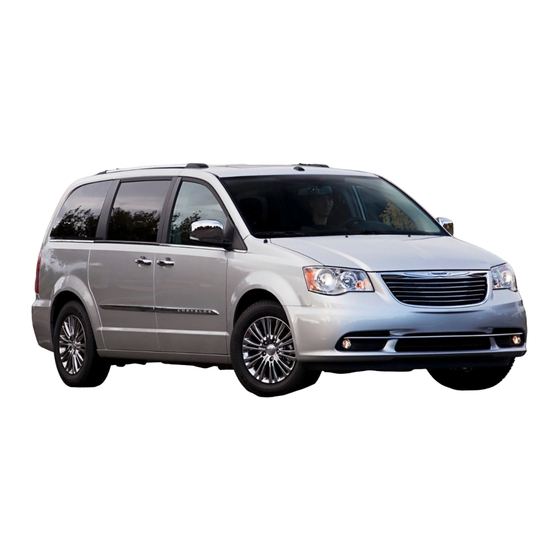 Chrysler Town & Country 2014 Manuales