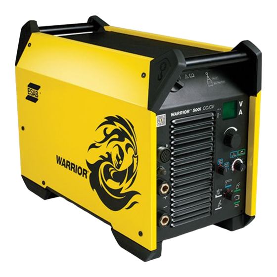 ESAB Warrior 400i CC/CV Manual De Instrucciones