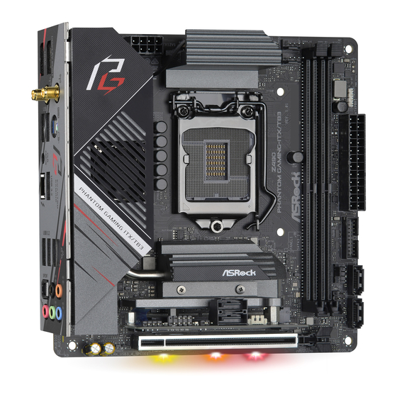 ASROCK Z490 Phantom Gaming-ITX/TB3 Manual Del Usuario