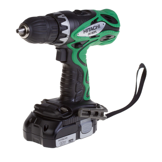 Hitachi DS 14DFL Instrucciones De Manejo