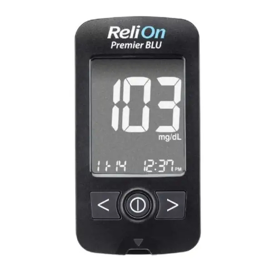 ReliOn Premier BLU Manuales