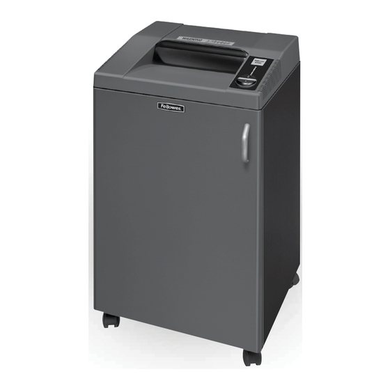 Fellowes Fortishred 4250C Manual De Instrucciones
