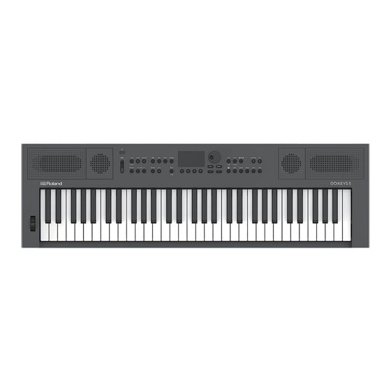 Roland GO:KEYS 5 Manual De Referencia