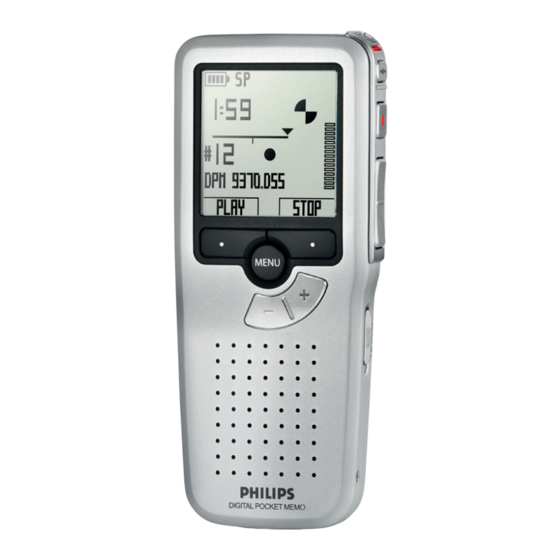 Philips Digital Pocket Memo LFH 9370 Manual Del Usuario