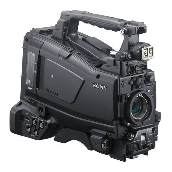 Sony PXW-X400 Manual De Instrucciones