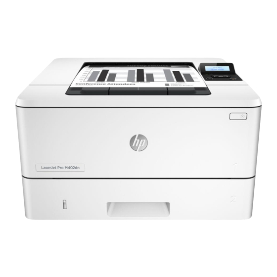 HP LaserJet Pro M402 Guía De Inicio