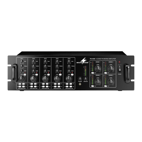 Monacor PA-4040 Manual De Instrucciones