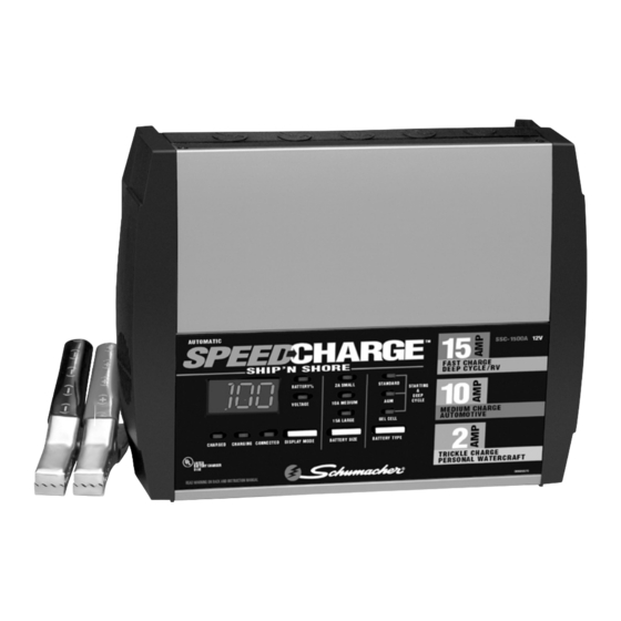 Schumacher Electric SSC-1500A Manuales