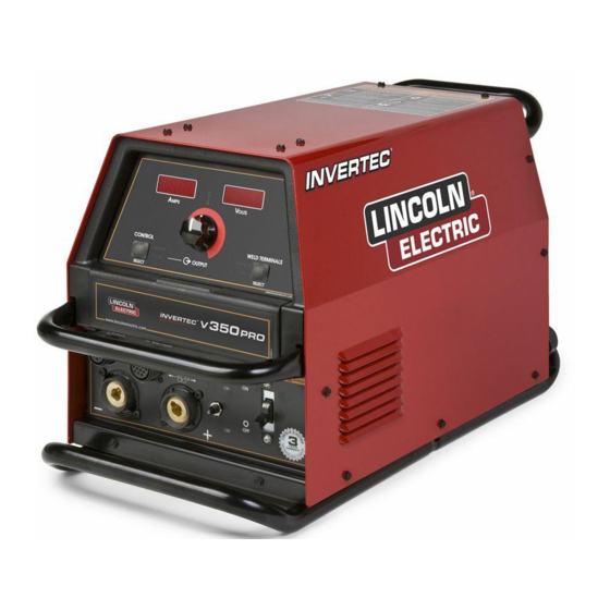 Lincoln Electric INVERTEC V350-PRO Manuales