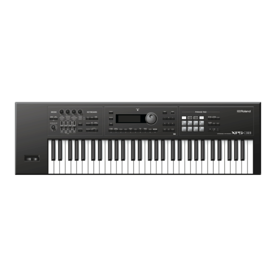 Roland XPS-30 Manuales