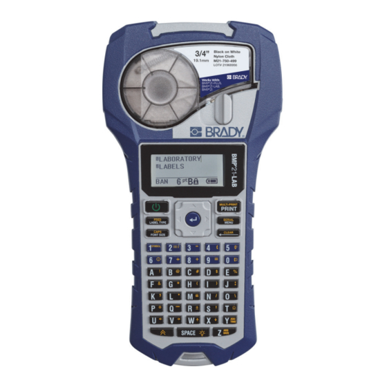 Brady BMP 21-PLUS Manual Del Usuario