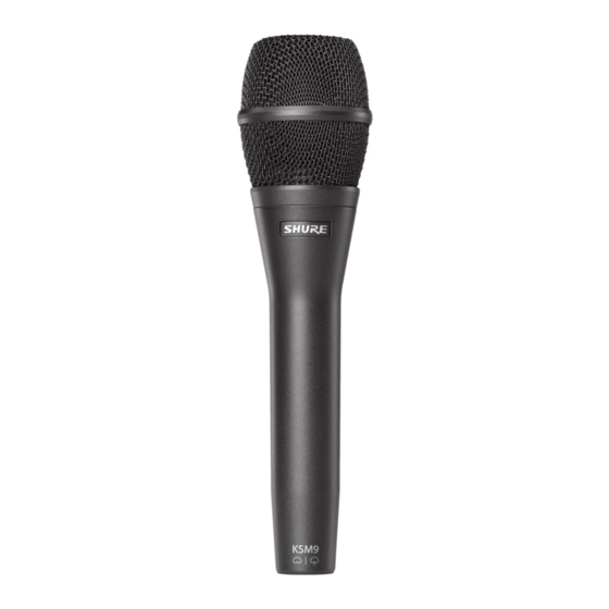 Shure KSM9 Guia Del Usuario