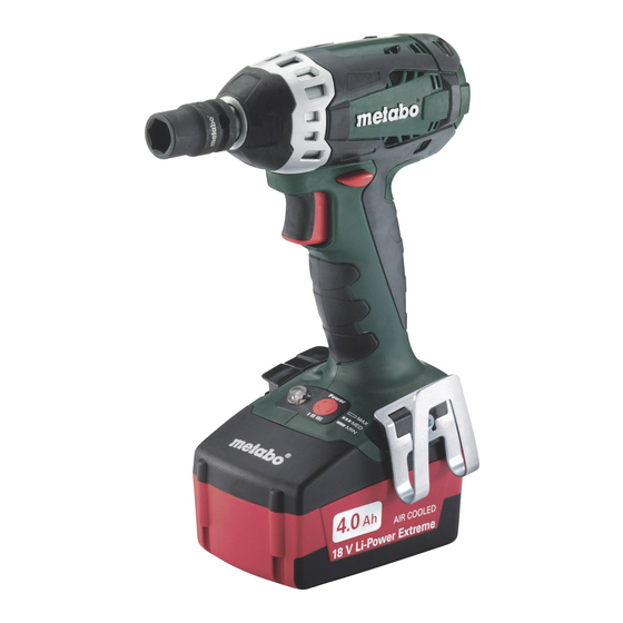 Metabo SSD 18 LT Manual Original