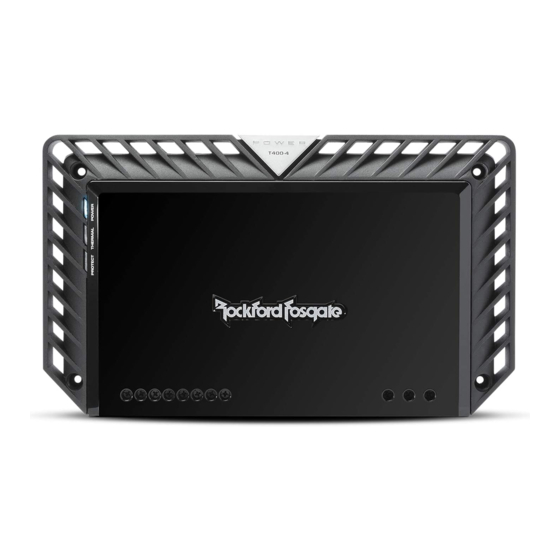 Rockford Fosgate T400-4 Manuales