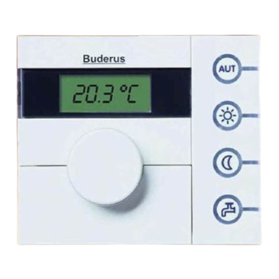 Buderus Logamatic EMS RC25 Instrucciones De Uso