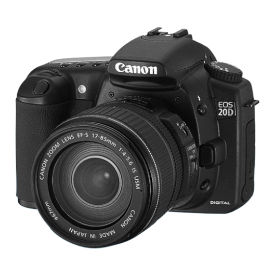 Canon EOS 20D Manual De Instrucciones