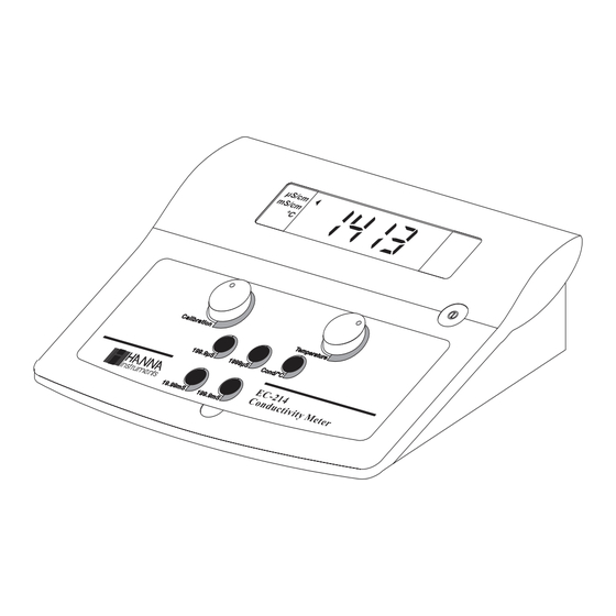 Hanna Instruments EC 214 Manual De Instrucciones