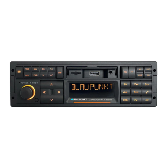 Blaupunkt Frankfurt RCM 82 DAB Instrucciones De Uso