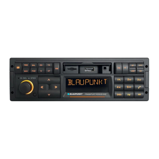 Blaupunkt Frankfurt RCM 82 DAB Instrucciones De Uso