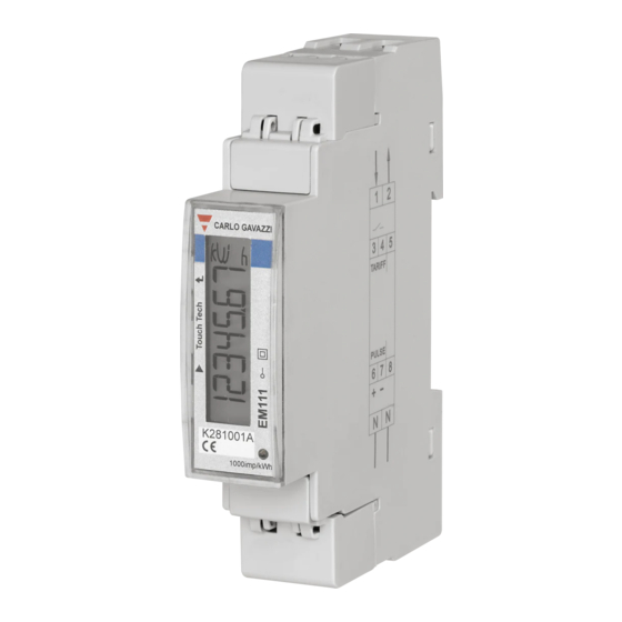 CARLO GAVAZZI EM111 Manuales