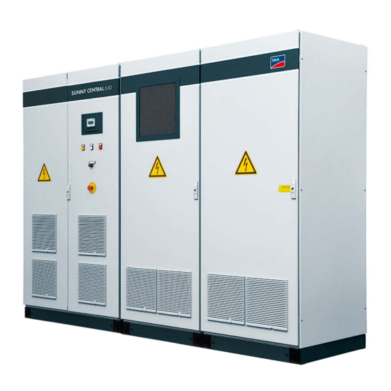 SMA SUNNY CENTRAL 400HE Instrucciones De Funcionamiento