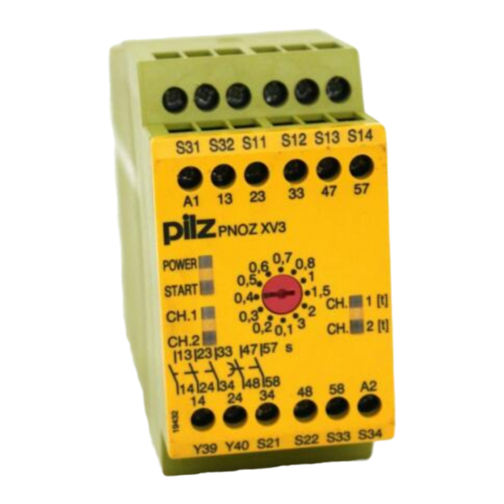 Pilz PNOZ XV3 Manual De Instrucciones