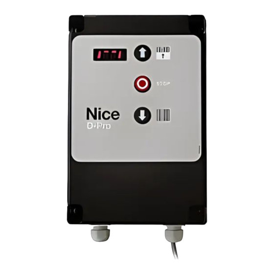 Nice D-PRO AUTOMATIC NDCC1000 Instrucciones Y Advertencias Para La Instalación