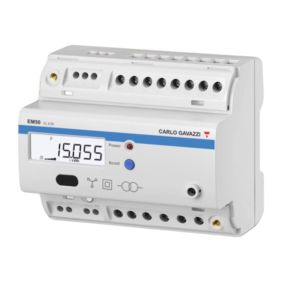 CARLO GAVAZZI EM50 Manual De Instrucciones