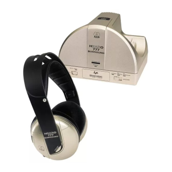 AKG HEARO 777 SURROUND Modo De Empleo