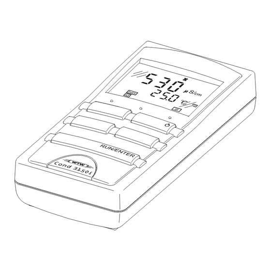 wtw Cond 3150i Instrucciones De Operación
