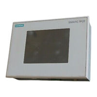 Siemens SIMATIC HMI TP37 Manual Del Equipo