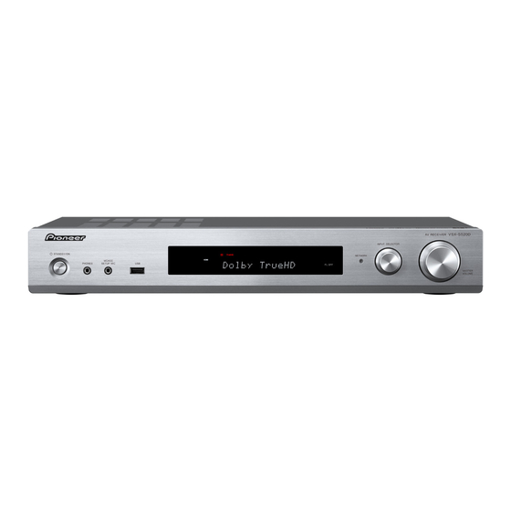 Pioneer VSX-S520D Manual De Instrucciones