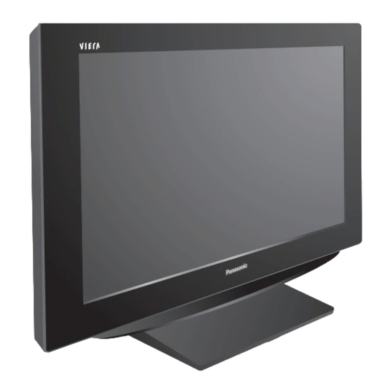 Panasonic VIERA TC-26LX85 Manual De Instrucciones