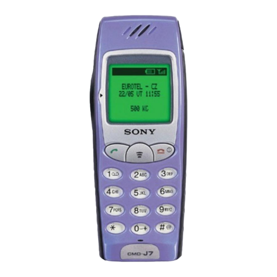 Sony CMD-J7 Manual De Instrucciones