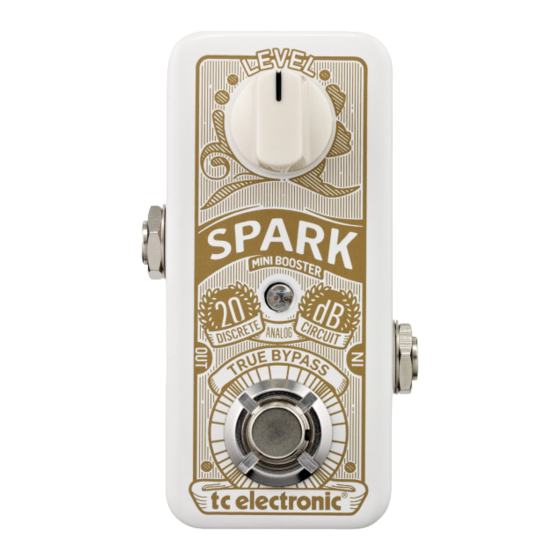 TC Electronic Spark Mini Booster Manual Del Usuario