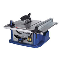 Metabo Elektra Beckum TS 250 Manual De Uso