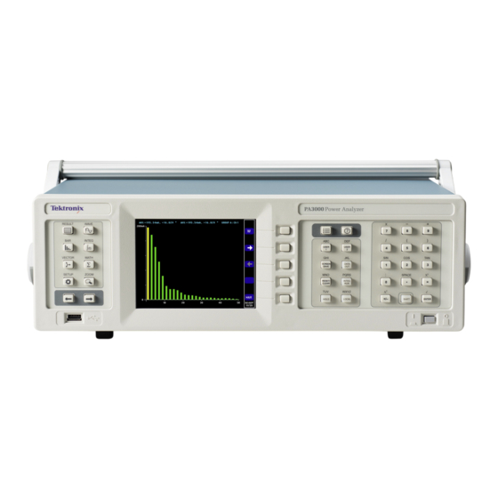Tektronix PA3000 Manual Del Usuario