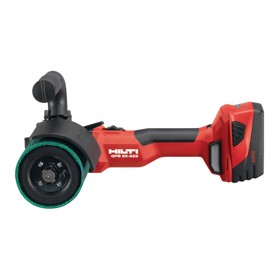 Hilti GPB 6X-A22 Manual De Instrucciones