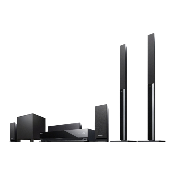 Sony BDV-E870 Manual De Instrucciones