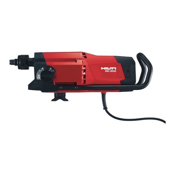 Hilti DD 200 / DD-HD 30 Manuales